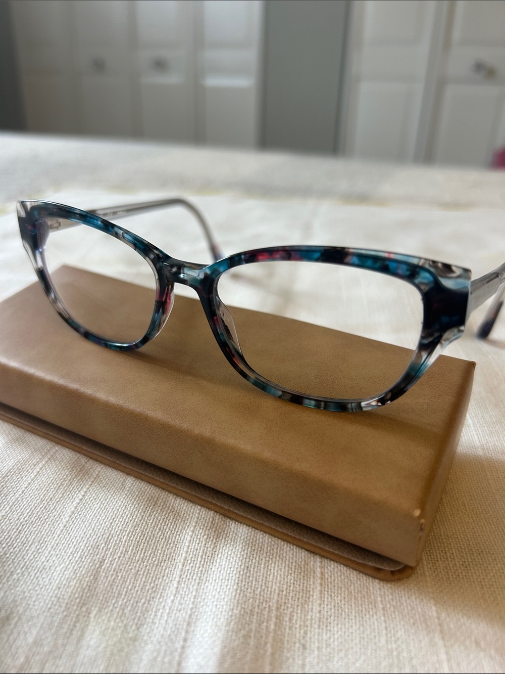 Blue Tortoiseshell Women's Prescription Eyeglasses - Fashionable Frame